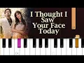 Lagu She \u0026 Him - I Thought I Saw Your Face Today (Piano tutorial + root chord notes)