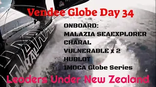 Onboard Vendee Globe IMOCA’s Day 34. MALIZIA, The VULNERABLES, HUBLOT, CHARAL,