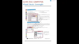 Visual Basic Concepts CLASS VIII