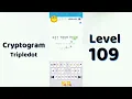 Cryptogram Tripledo Level 109 Solutions Logic Puzzle Game Mini Boss