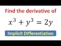 Calculus 3 26 Implicit Differentiation - Example 1