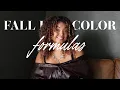 MY FAVORITE FALL HAIRCOLOR FORMULAS REDKEN SHADES EQ OLIGO CALURA GLOSS L OREAL DIA COLOR ETC