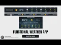 Create Functional Weather Application - Using only HTML Weather Widget