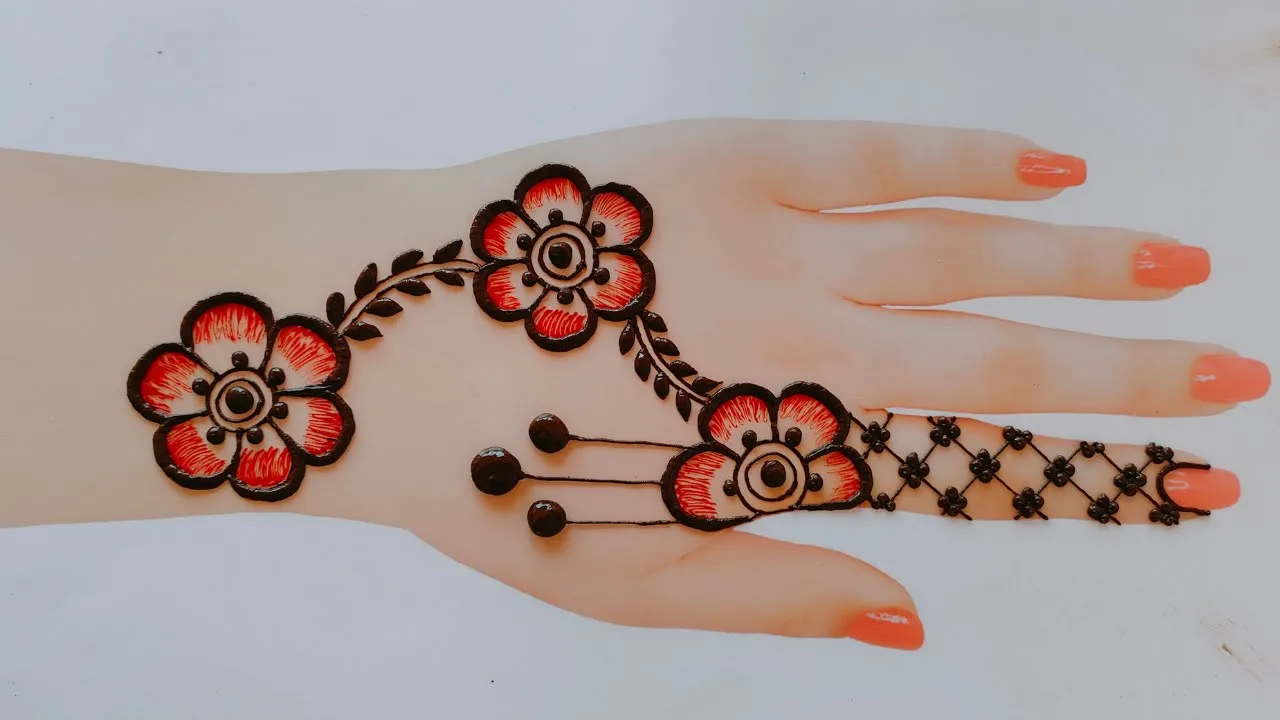 Back Hand Mehndi Designs Simple arabic | New Easy Mehndi Designs | Beautiful Easy Mehndi Design 2023