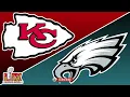 Kansas City Chiefs vs Philadelphia Eagles SUPER BOWL 1HR LOGO LOOP WALLPAPER BACKGROUND NO SOUND