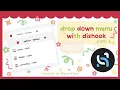How to do drop down menu in dishook Part 2