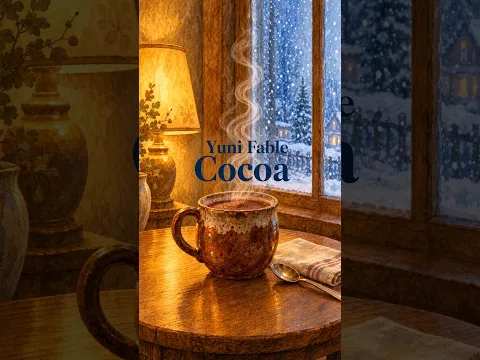 Warm sips on a chilly afternoon β Cocoa β Yuni Fable #shorts #lofi