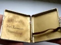 MILITARY GERMAN CIGARETTE CASE WWII LUFTWAFFE SYGNATURES MARKINGS RARE HAMBURG