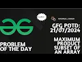 Maximum product subset of an array gfg potd 21-07-2024 GFG Problem of The Day