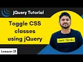 21 jQuery - Toggle CSS Class jQuery Tutorial for Beginners 2024 Amit Thinks