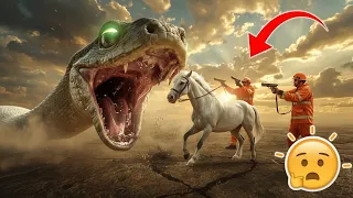 “एक विशाल अनाकोंडा ने गाँव में मचाई दहशत |Anaconda Attack On Horse in Village #rescue #horse #animal