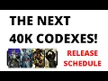 Next 40K Codexes - Release Schedule Revealed
