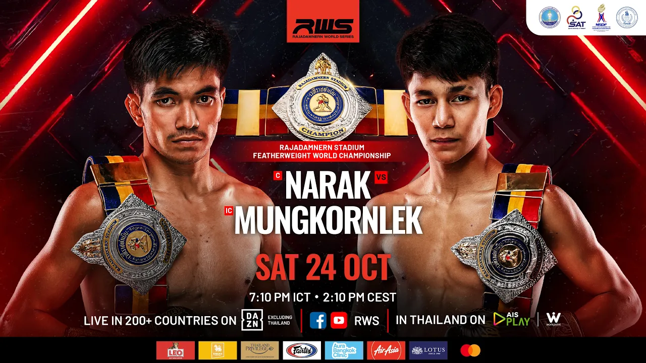 🥊 LIVE: RWS: Narak vs. Mungkornlek | 24 October 2026 2026-10-24 13:03