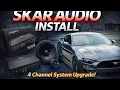 Skar 4 Channel Amp Speaker Install Mustang Sound System Upgrade