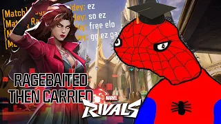 Ragebait Spiderman DESTROYS Player Types After EVERY ELIMINATION Then CARRIES Them NEXT GAME