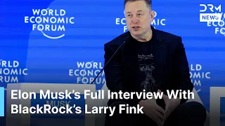 FULL INTERVIEW: Elon Musk on AI, Robots, Tesla, China, Trump and Mars With Larry Fink at WEF | AI1G