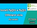 PyQt5 and QtDesigner installation and review GUI development using python AviUpadhyay