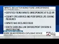 Detention center inmate dies after being found unresponsive
