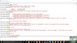 how to create a notepad in Java Swing part 2