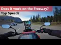 Honda CRF300L Rally Cruising at 80 mph on the Freeway in Montana Top Speed