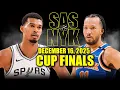 Lagu San Antonio Spurs vs New York Knicks Full Game Highlights – December 16, 2025 | NBA Cup Finals