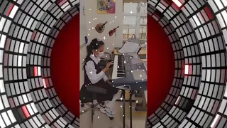 أول حصة موسيقى الصف الخامس مدرسة مازن بن غضوبة الخاصة 