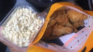 5 Friday Safeway 8 Piece Fried Chicken 3lbs of Mac Salad ASMR Mukbang Taste
