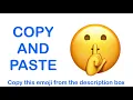 Shushing FaceEMOJI APPLE - COPY and PASTE EMOJIS