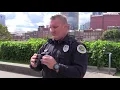 Nashville metro police show the body cameras they are testing