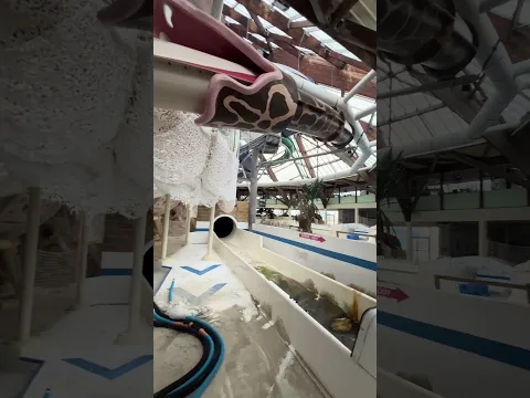 Putting chlorine tablets in the abandoned waterpark ￼