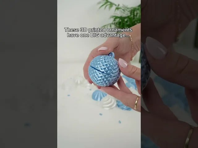 GEOBALS – 3D Printable Christmas Ornaments (Set of 8) video thumbnail