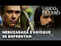 O RICO E LAZARO: Nebuzaradã e Arioque lutam na sala do trono