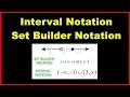 Converting Interval Notation to Set Builder Notation