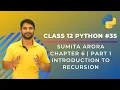 Python Class 12 Introduction to Recursion Recursion in Python Chapter 6 Part 1 In Hindi