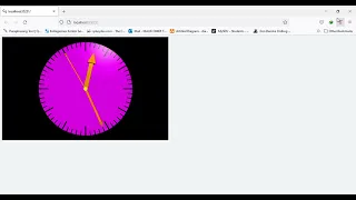 Clock Animation using Visual Python