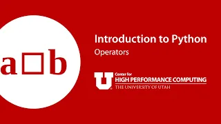 Introduction to Python Part 2 Operators
