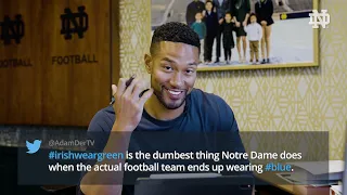 NDFootball Irish Wear Green - Mean Tweets with Head Coach Marcus Freeman