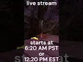 Live at 6 20 PM PST or 12 20 PM EST