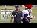 Fresno State DC Nick Benedetto Fall Camp Update