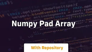 numpy pad array