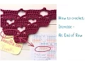 How to crochet Increase at the end of a row