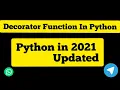 Decorator in python language 2021 Hindi Lecture Pycharm