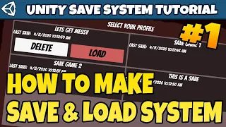 Unity Save System Tutorial How to make Singleton ScriptableObjects