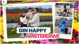 🌷 GIN HAPPY! Serunya Main ke Dam Square Amsterdam & Melihat Lautan Tulip di Keukenhof