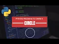 A simple Circle from turtle module in python python language