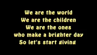 lyrics michael jackson we are the world