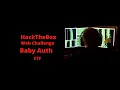 BabyAuth-Web Challenge HackTheBox