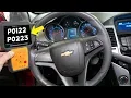CODE P0122 P0223 THROTTLE PEDAL POSITION SENSOR FIX CHEVROLET CRUZE CHEVY SONIC HOLDEN CRUZE