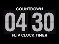 4 Minutes 30 Seconds Countdown Flip Clock Timer With Alarm 4k