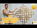 How to make Popsicle Sticks Wall Decor DIY Cheap Easy Idea 2021 HUbby HAcks